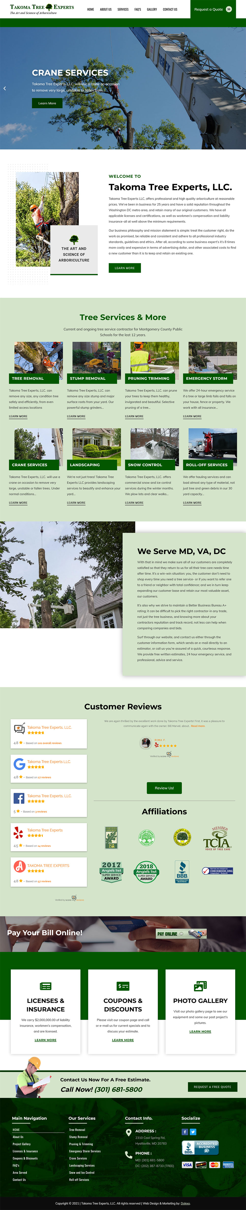 Tree Services Web Design