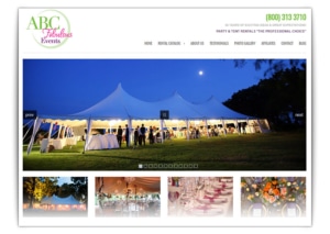 party rentals website design company