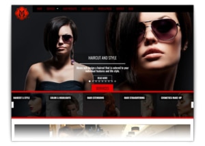 hair salon website design