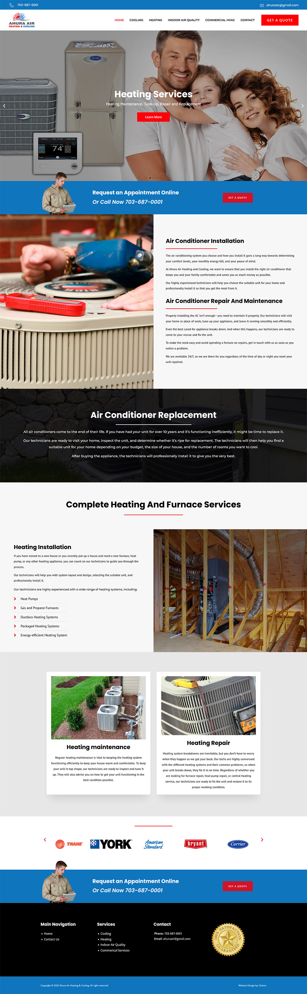 AC website design